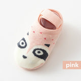 1 Pair Cute  Baby Girls / Boys  Non-slip Cotton Toddler Floor Socks Animal pattern First Walker Shoes for Newborns