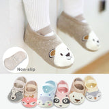 1 Pair Cute  Baby Girls / Boys  Non-slip Cotton Toddler Floor Socks Animal pattern First Walker Shoes for Newborns