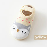 1 Pair Cute  Baby Girls / Boys  Non-slip Cotton Toddler Floor Socks Animal pattern First Walker Shoes for Newborns