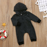 Newborn BabyBoy/Girl Hooded Long Sleeve Romper Jumpsuit 0-24 Months