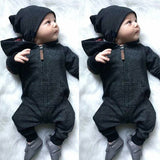 Newborn BabyBoy/Girl Hooded Long Sleeve Romper Jumpsuit 0-24 Months