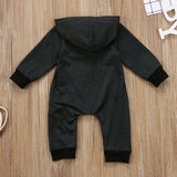 Newborn BabyBoy/Girl Hooded Long Sleeve Romper Jumpsuit 0-24 Months