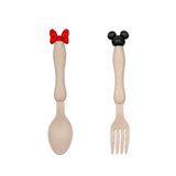 3Pcs/Set Baby bowl+spoon+fork Feeding Food Tableware Cartoon Bear Kids Dishes Eating Dinnerware Anti-hot Training Dinner Plate