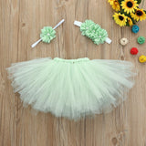 3 Pcs Tutu Skirt  Costume/Outfit For Your Baby Girl With Chest Wrap and Headband