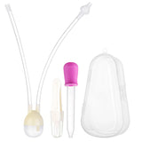 3Pcs/ Set Newborn Baby Safety Silicone Suction Nasal Aspirator and Tweezers