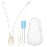 3Pcs/ Set Newborn Baby Safety Silicone Suction Nasal Aspirator and Tweezers