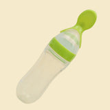 Silicone Baby Feeding Bottle With Spoon