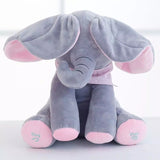 Elephant / Bear Peek-A-Boo Musical Toy For Your Baby 30 CM