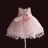 Baby / Kid Elegant and Beautiful Dress With Bow Design Pink Color