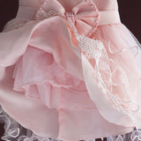 Baby / Kid Elegant and Beautiful Dress With Bow Design Pink Color