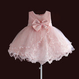 Baby / Kid Elegant and Beautiful Dress With Bow Design Pink Color