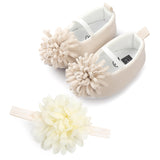 Baby First Walkers Shoes with Headband Set