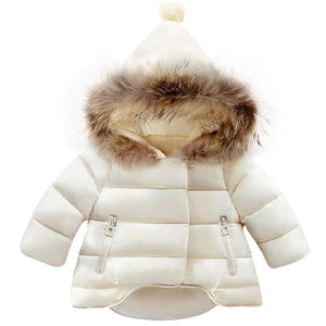 Fashionable Winter Jackets for Boys/Girls With  Fur Hoody