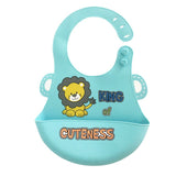 Detachable Food Grade Silicone Waterproof Bib for Baby