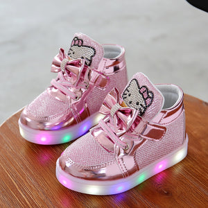 Hello Kitty Baby/Kid's Shoes That Lights Up And  Glowing