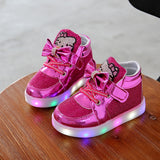 Hello Kitty Baby/Kid's Shoes That Lights Up And  Glowing