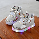 Hello Kitty Baby/Kid's Shoes That Lights Up And  Glowing