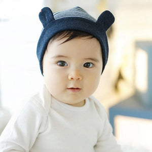 Cute Soft Cotton Baby Beanie with Ears