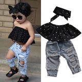 3 pcs / Set  Fashionable Outfits  for   A Baby Girl from 0 to 3 year Old