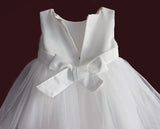 Baby / Kid Elegant and Beautiful Dress With Bow Design White Color